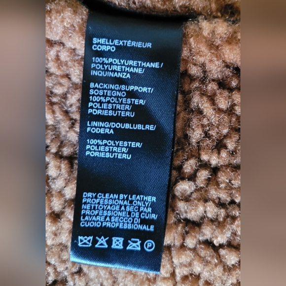 REBECCA MINKOFF Faux Shearling Moto Jacket. Sz S. MSRP $298 NWT - Picture 13 of 15
